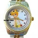 NEW Ladies Disney/Seiko Tinkerbell 2Tone Watch HTF