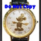 NEW Disney Lorus Mickey Mouse Gold Silhouette Watch HTF