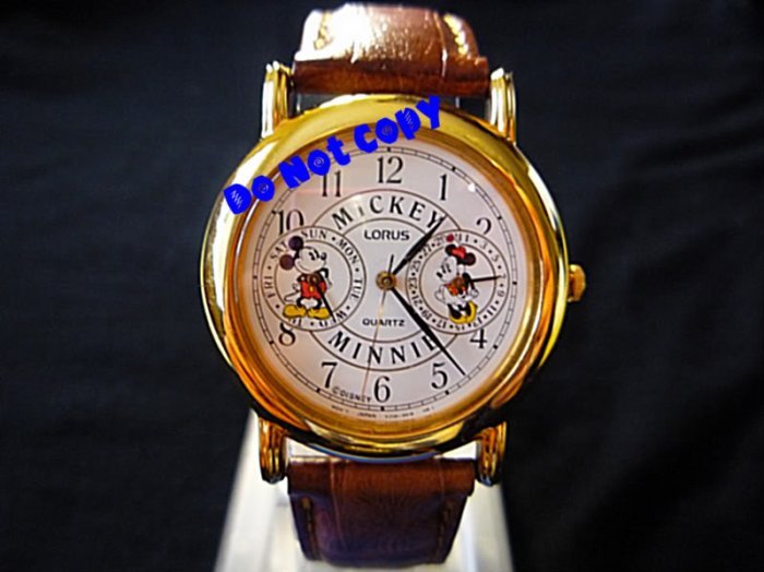 Disney Lorus Mickey & Minnie Mouse Dual Day/Date Watch