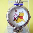 NEW Silver Winnie The Pooh Piglet Butterfly Link Watch