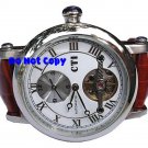NEW Mens CTI 27Jewels Dual Time AUTO Tourbillon Watch