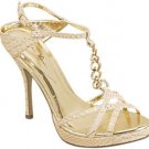 NEW Gorgeous Fashion Women Gold w/Chain Sandals Shoes