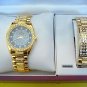 NEW Men's Calvin Hill Diamond Watch w/ Bracelet Set