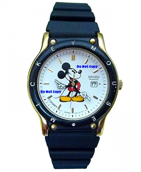 MINT Disney Mickey Mouse SEIKO Date Sport Watch HTF