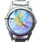 NEW Disney Tinkerbell Italian Charm Flower Silver Watch