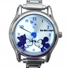 NEW Disney Mickey Minnie Mouse Italian Charm Love Watch