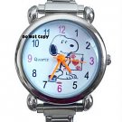 BRAND NEW Snoopy Love Heart Italian Charm Silver Watch