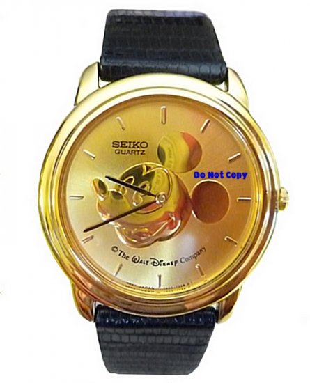 NEW Ladies Disney Mickey Mouse SEIKO Medallion Gold Limited Watch