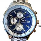 NEW Men's CTI Tachymeter Chronograph Sports Blue Watch