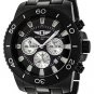 NEW Men's Invicta Chronograph Black Ion Divers Watch