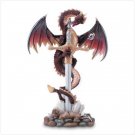 NEW Dragon Fiery Sword Dragon Fantasy Stone