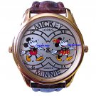NEW Disney Lorus Mickey Minnie Mouse 2 Time Zone Watch