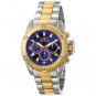 NEW Men Invicta II Blue Sport Multifunctional 18K Watch