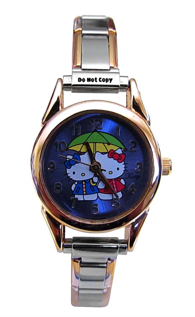 BRAND NEW Double Hello Kitty Italian Charm Watch