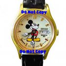 NEW Men's Disney Mickey Mouse Lumibrite Date SEIKO Watch HTF