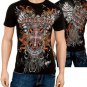 BRAND NEW Men's Black Art Tattoo Cross Wings Tshirt