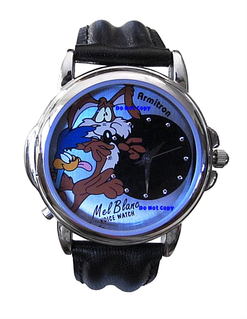 NEW Armitron Road Runner & Wile Coyote e Mel Blanc Watch