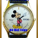 NEW Men's Disney Mickey Mouse SEIKO Date Day Watch HTF