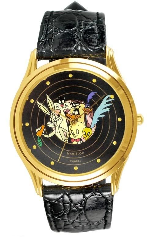 Armitron Bugs Tweety Porky Pig Woodpecker Roadrunner & The Gang Watch