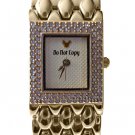 NEW Disney Ladies Mickey Mouse Rhinestones Gold Watch HTF