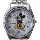 NEW Disney Men's Mickey Mouse Silver Watch HTF
