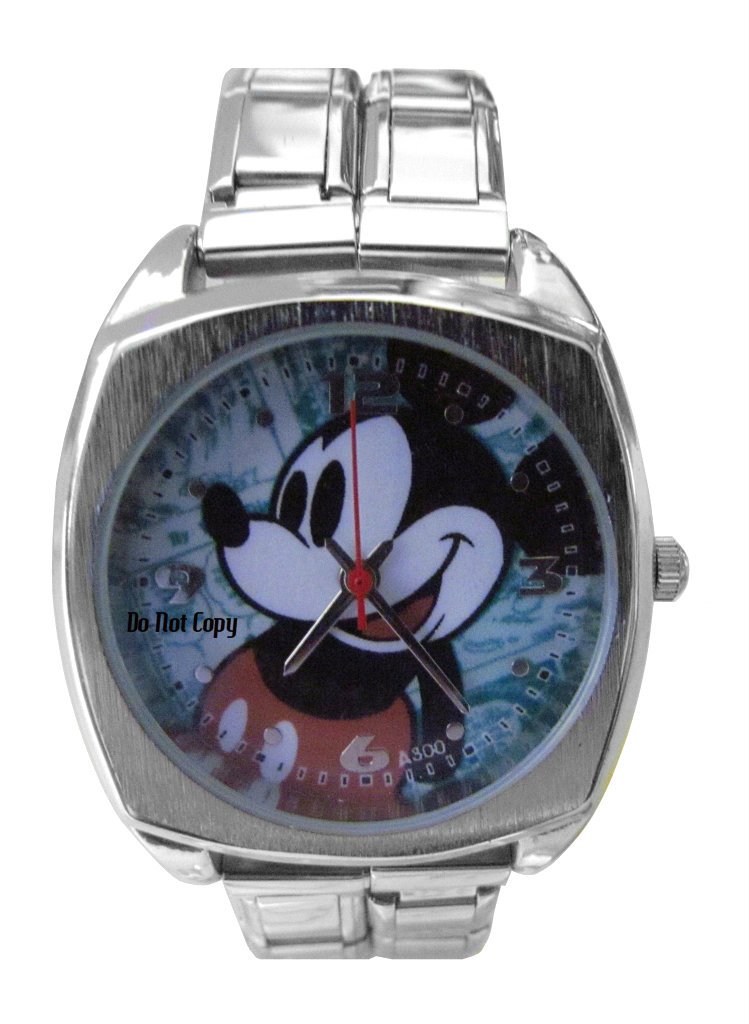 NEW Disney Mickey Mouse Mega Double Italian Charm Watch HTF