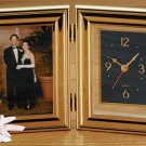 Brookwood Folding Clock and Picture Frame NEW