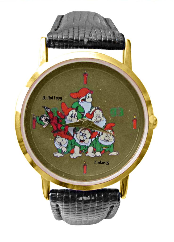 NEW Disney Seven Dwarfs Dopey Grumpy Sneezy Doc Happy Bashful Sleepy Watch HTF