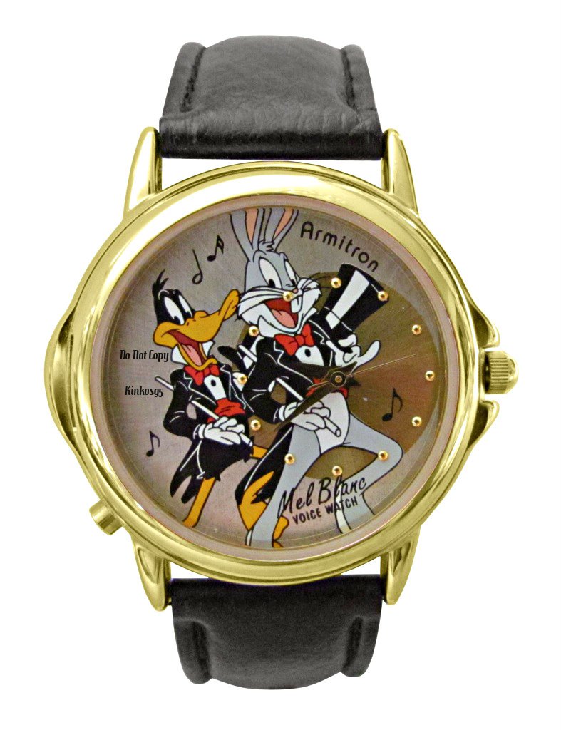 NEW Armitron Bugs Bunny & Daffy Duck Mel Blanc Singing Show Watch HTF