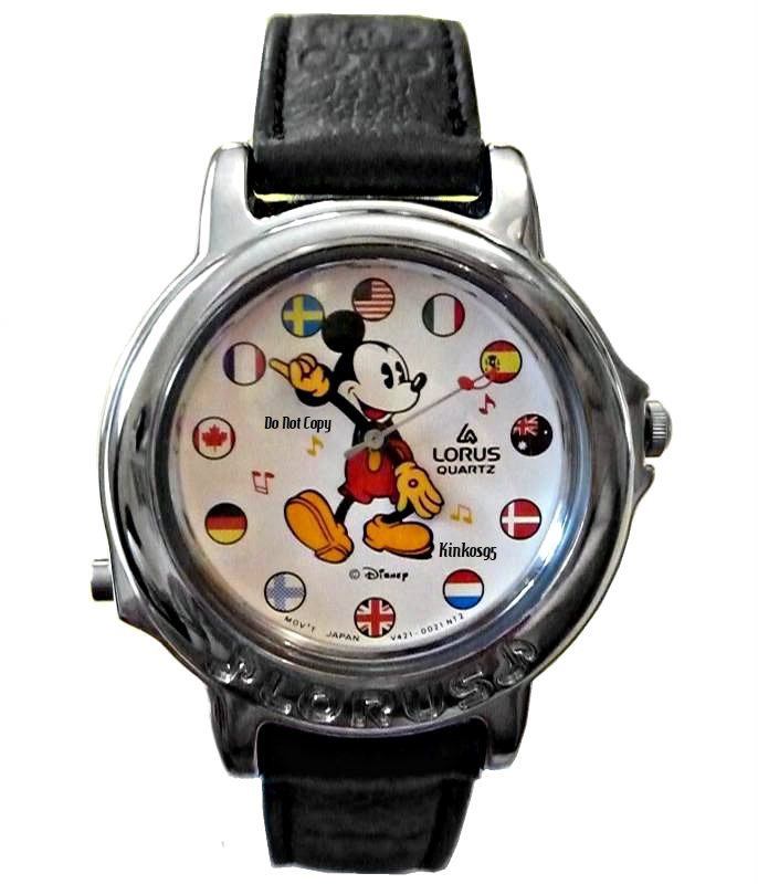 NEW Disney Lorus Mickey Mouse Musical Unisex Silver Watch HTF