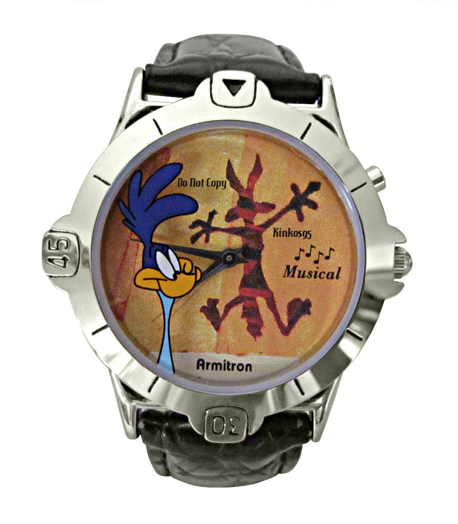 NEW Armitron Road Runner and Wile Coyote e Musical Watch HTF