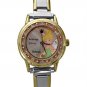 NEW Disney/Seiko Tinkerbell Rhinestones Italian Charm Watch HTF