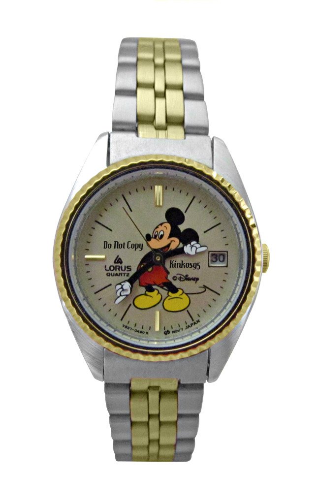 NEW Disney Lorus Ladies Mickey Mouse Day 2Tone Watch HTF