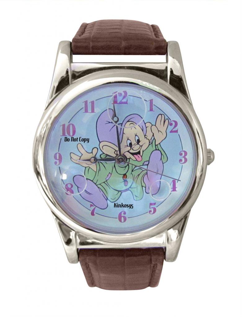BRAND NEW Disney Dopey Bubbles Silly Face Watch HTF