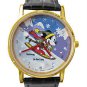 NEW Unisex Disney Mickey Mouse Skiing Snowflakes Watch HTF