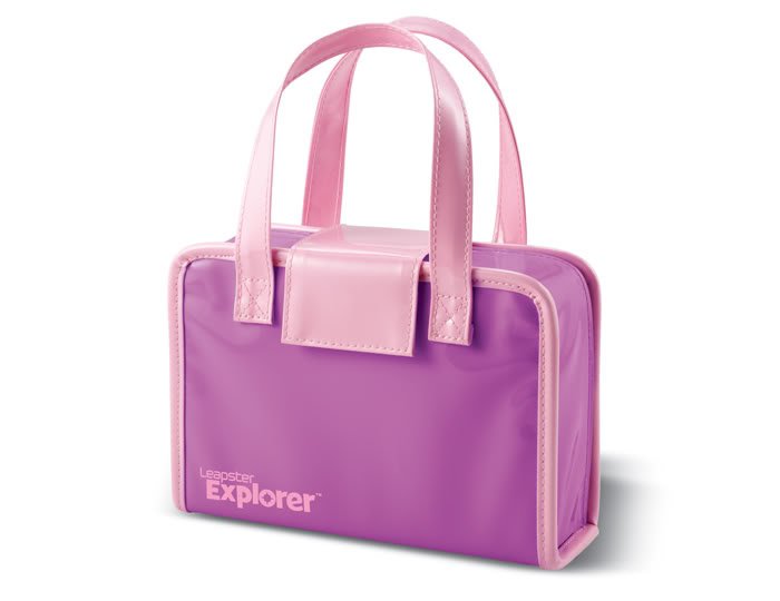 NEW LEAPSTER 2 EXPLORER SYSTEM GAME PINK CARRYING CASE
