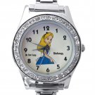 NEW Ladies Disney Alice in Wonderland Italian Charm Watch HTF