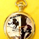NEW Disney Mickey Mouse Limited Edition Gold Pocket Watch