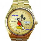 MINT Ladies Disney Mickey Mouse SEIKO Starburst Date/Day SPORTS Watch HTF