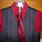 NWT Boys 4 Piece Plaid Vest Dress Shirt Tie Pant Set Size 5