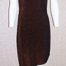 NWT Mandee Bronze Metallic Spaghetti Strap Dress Juniors Size L