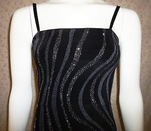 NWT Mandee Black Spaghetti Strap Dress Juniors Size M