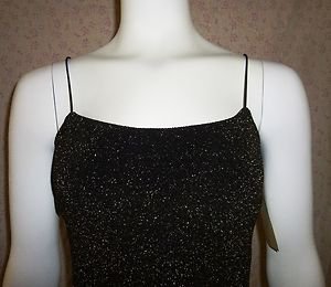 NWT CITY TRIANGLES Black Design Spaghetti Strap Dress Juniors Size M