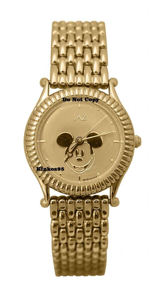 NEW Disney Jaz Mickey Mouse Gold Watch HTF