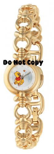 NEW Disney SII Winnie The Pooh Honey Bee Links Gold Watch