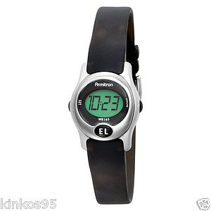 NEW Armitron Ladies Instalite Black Digital Sport Watch