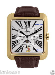 NEW Men's Disney Mickey Mouse Moon Phase Multifunction Watch HTF