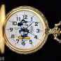 NEW Disney Verichron Mickey Mouse Conductor Gold Pocket Watch HTF