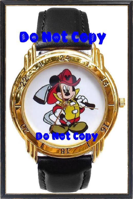 NEW Disney Mickey Mouse Fireman Firefighter Limited Edition Collectors Watch