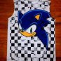 NEW Boys SONIC The HELGEHOG  Sega Sleeveless T shirt